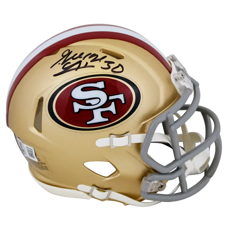 49ers George Odum Authentic Signed Speed Mini Helmet Autographed BAS Witnessed