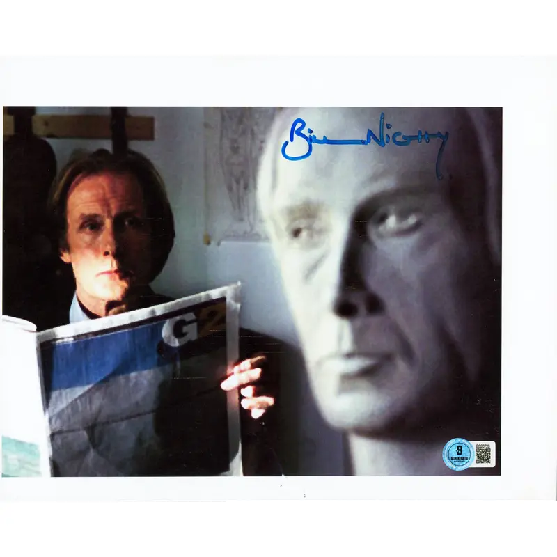 Bill Nighy Enduring Love Authentic Signed 8.5x11 Horizontal Photo BAS #BS20728