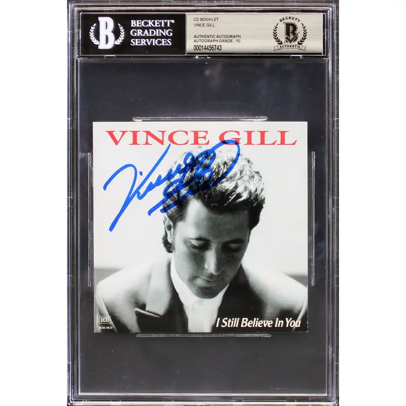 Vince Gill Authentic Signed I Still Believe In You Cd Cover Auto 10! BAS Slabbed