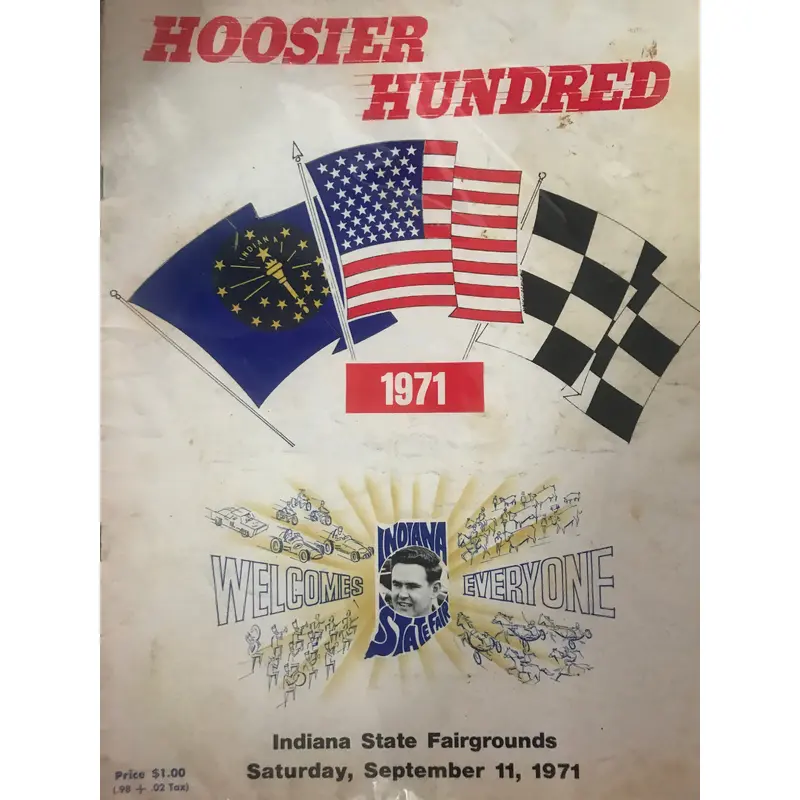 1971 Hoosier Hundred Race Program