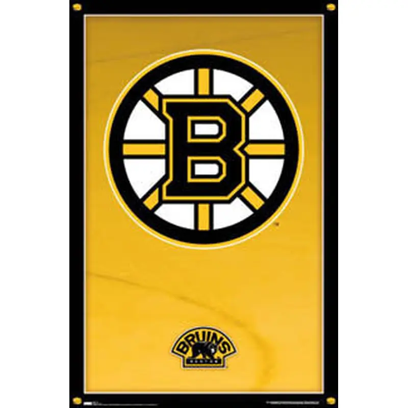 Boston Bruins Official NHL Hockey Team Logo Poster - Costacos Sports