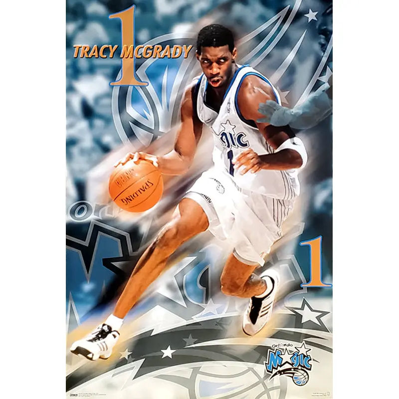Tracy McGrady "Magic 1" Orlando Magic NBA Action Poster - Costacos 2000