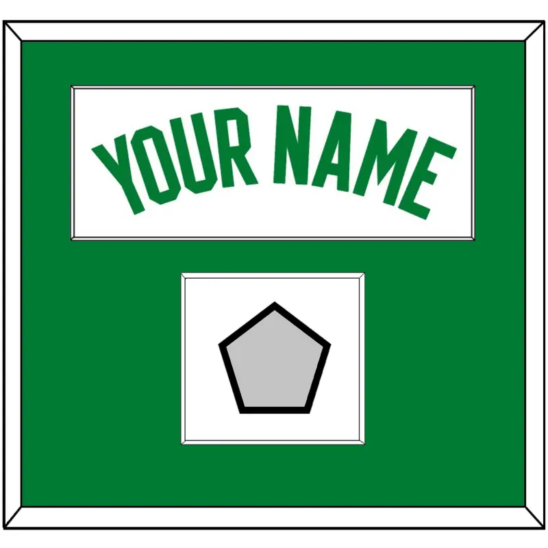 Boston Name & Champions Patch - White Association - Single Mat 1