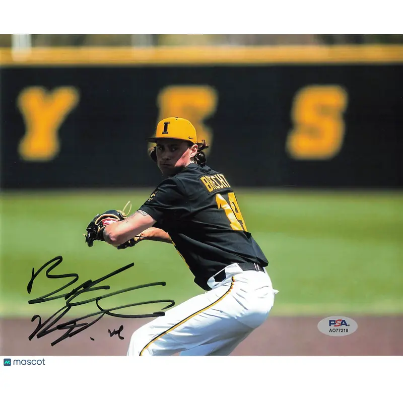 Brody Brecht Signed photo PSA Iowa Hawkeyes