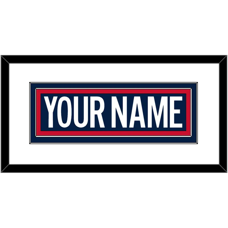 Washington Nameplate - 2018 Stadium Series Blue Jersey - Double Mat 1