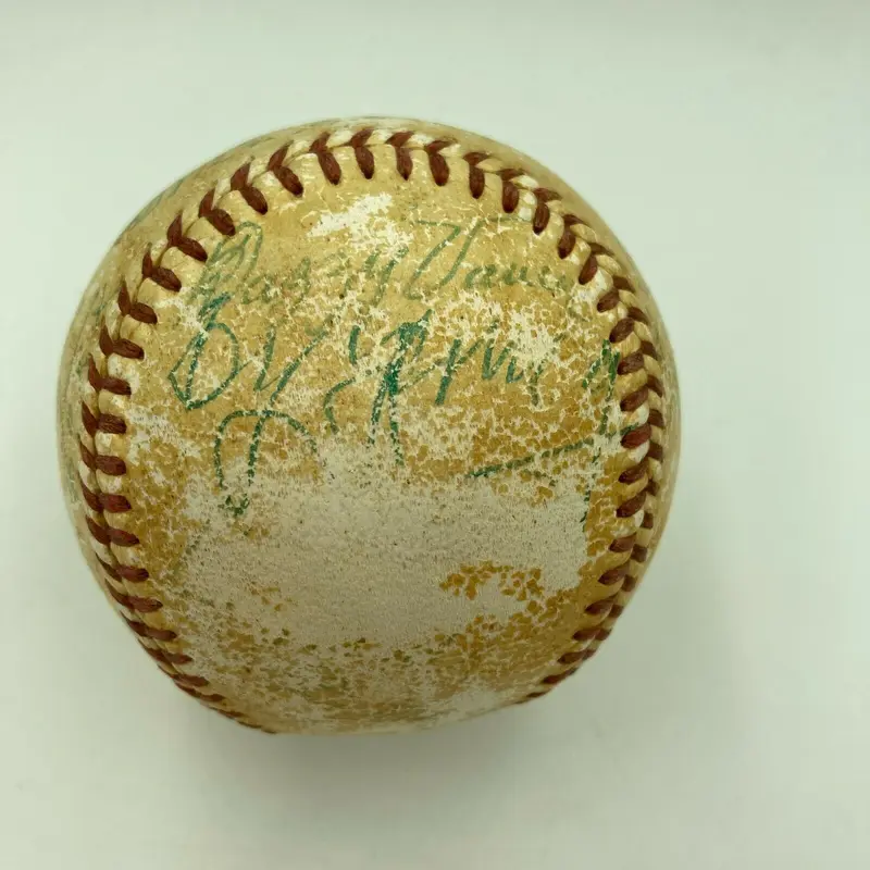 1950's Cy Young Jimmie Foxx Tris Speaker Francis Ouimet HOF Signed Baseball PSA