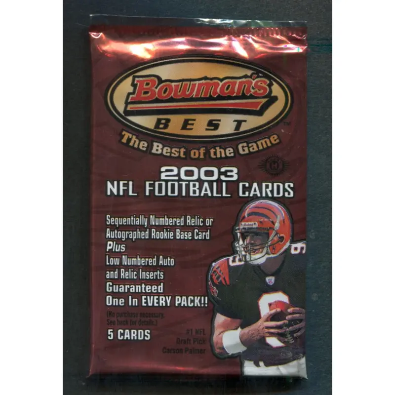 2003 Bowman's Best Football Unopened Pack (Hobby) (5)