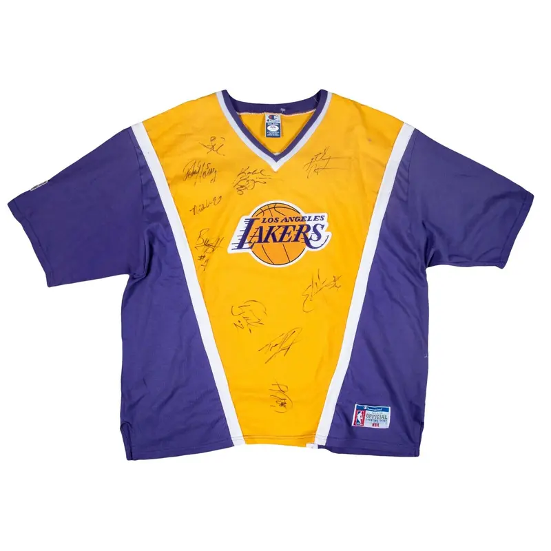 Kobe Bryant Rookie 1996-97 Los Angeles Lakers Team Signed Jersey PSA DNA COA