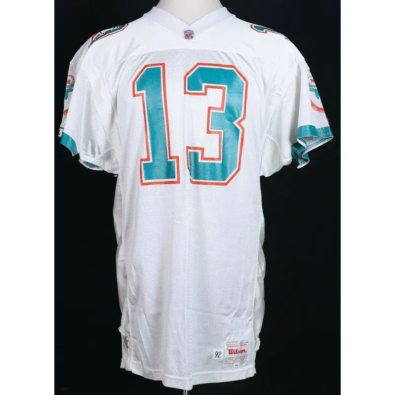 The Finest Dan Marino 1992 Game Used Signed Miami Dolphins Jersey MEARS A10 PSA