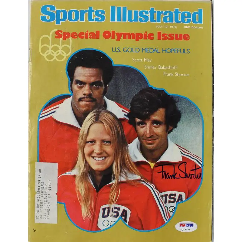 Frank Shorter Olympics Authentic Signed Sports Illustrated 1976 PSA/DNA #Q12371