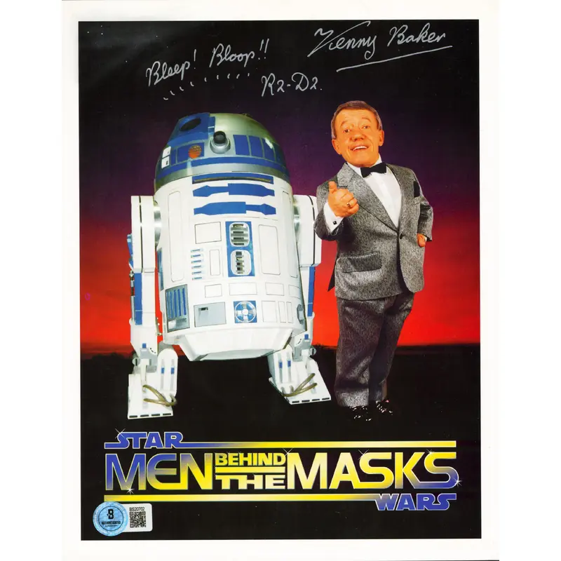 Kenny Baker Star Wars "Bleep Bloop R2-D2" Authentic Signed 8x10 Photo BAS