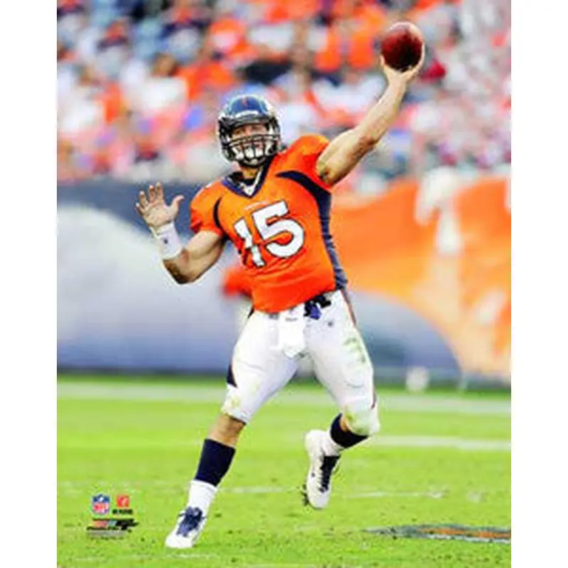 Tim Tebow "Orange Action" (2011) Denver Broncos Premium Poster Print - Photofile 16x20
