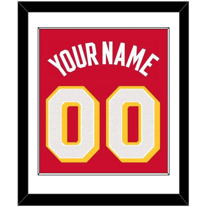Atlanta Name & Number - Red Icon - Single Mat 1