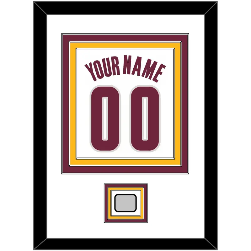 Cleveland Name & Number With Champions Patch - Home White (2010-2017) - Triple Mat 1