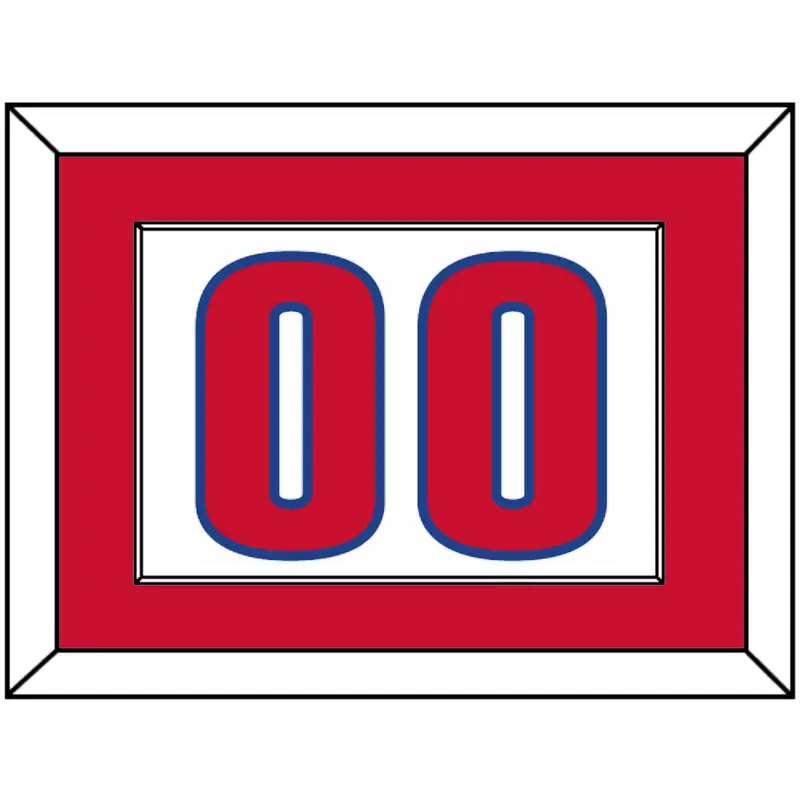 Detroit Number - White Association - Single Mat 2