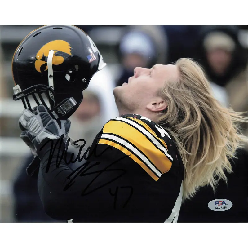 Mitch King signed 8x10 photo PSA/DNA Iowa Autographed