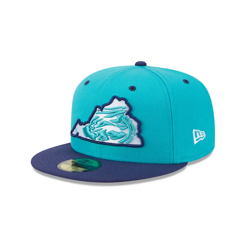 New Era - 59fifty Fitted - MiLB - AC Perf - Lynchburg Hill Cats - Teal