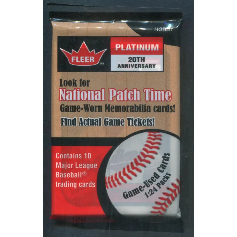 2001 Fleer Platinum Baseball Unopened Pack (Hobby) (10)