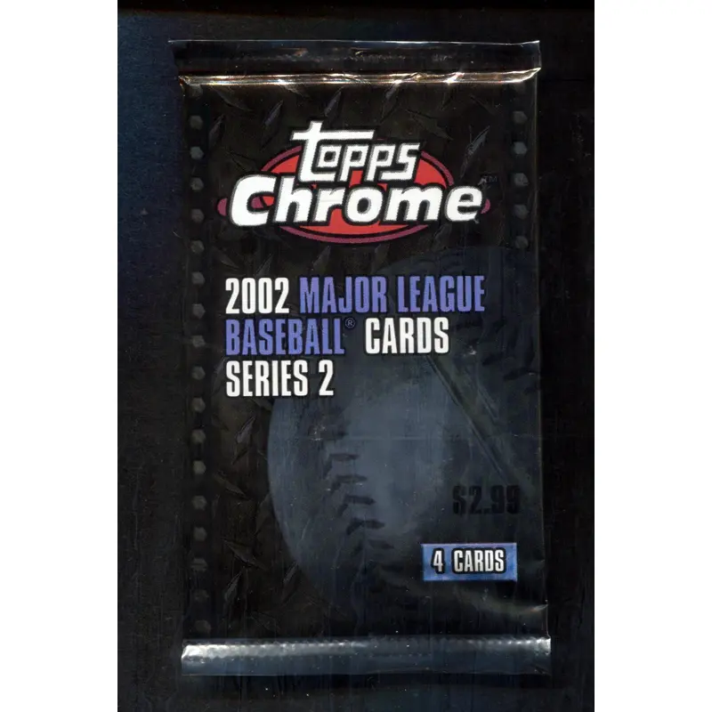 2002 Topps Chrome Baseball Unopened Pack (Pre-Priced) (4)