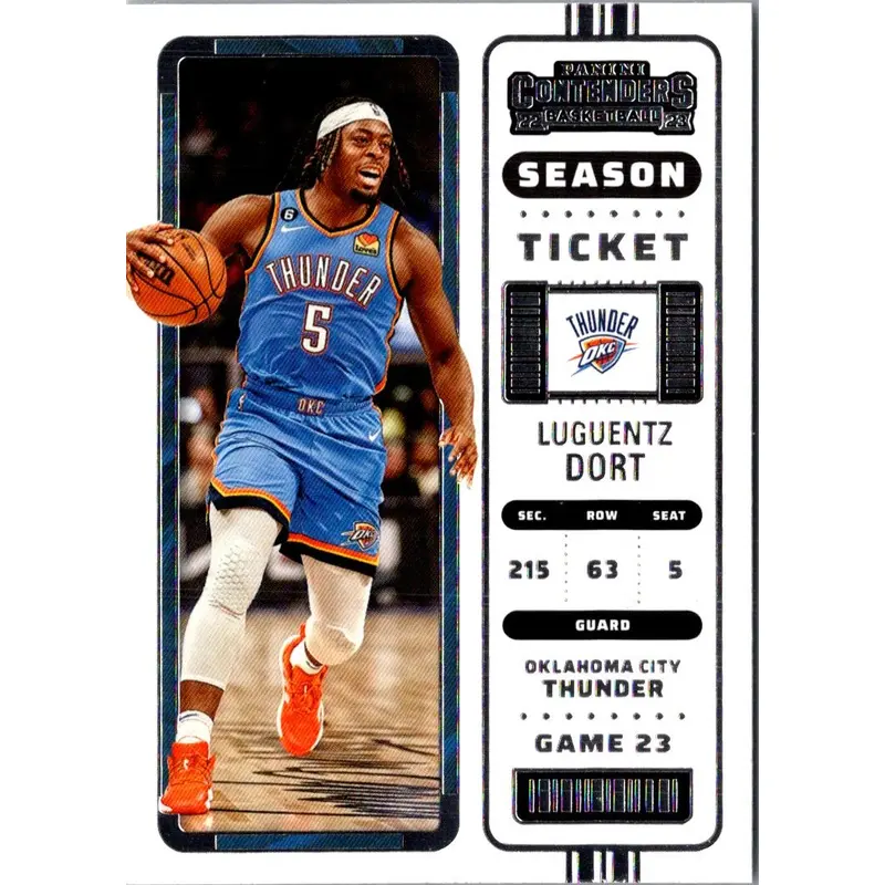 2022 Panini Contenders Season Ticket Luguentz Dort #7