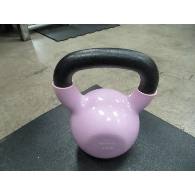 Used Amazon Basics 30 LB Vinyl Kettlebell