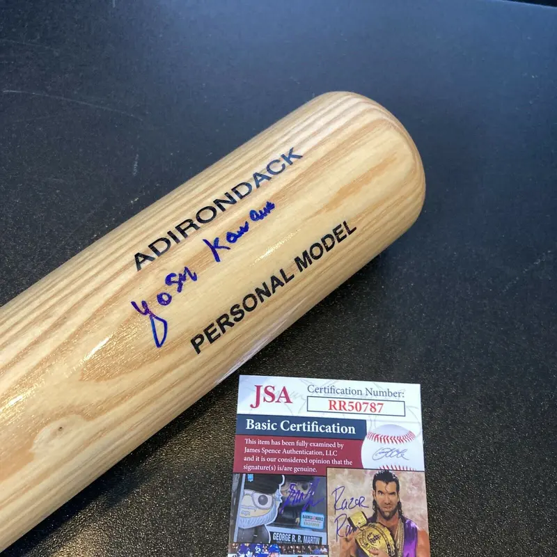 Yosh Kawano Signed Adirondack Baseball Bat 1969 Chicago Cubs With JSA COA