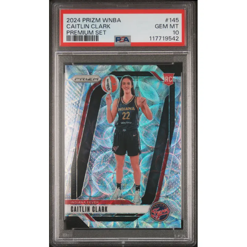 Caitlin Clark 2024 Panini Prizm WNBA Premium Set #49/99 PSA 10 Gem Mint