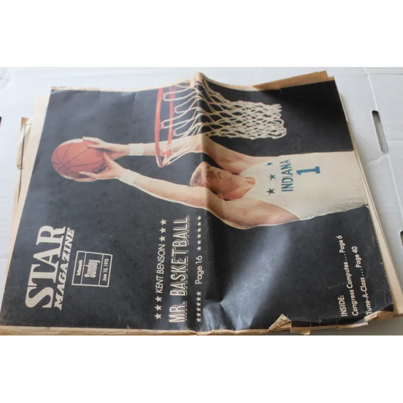 1973 Star Magazine Indiana Mr. Basketball Kent Benson