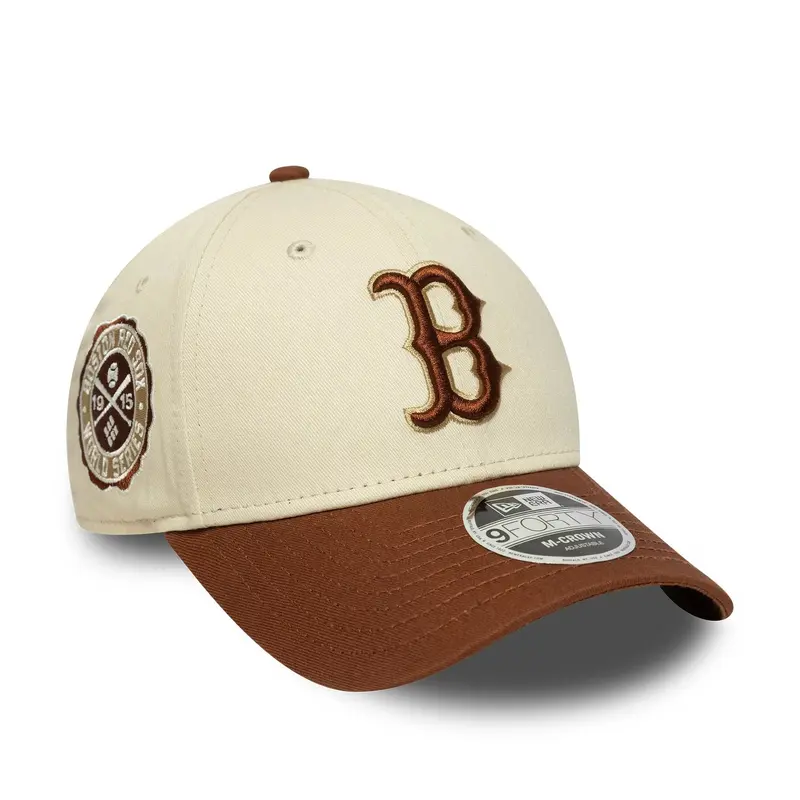 Boston Red Sox MLB Colour Block Cream 9FORTY M-Crown Adjustable Cap