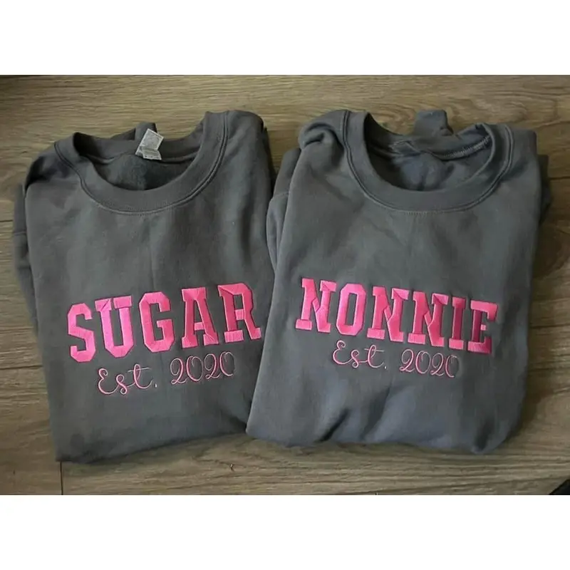 Custom Embrordered Name Sweatshirts