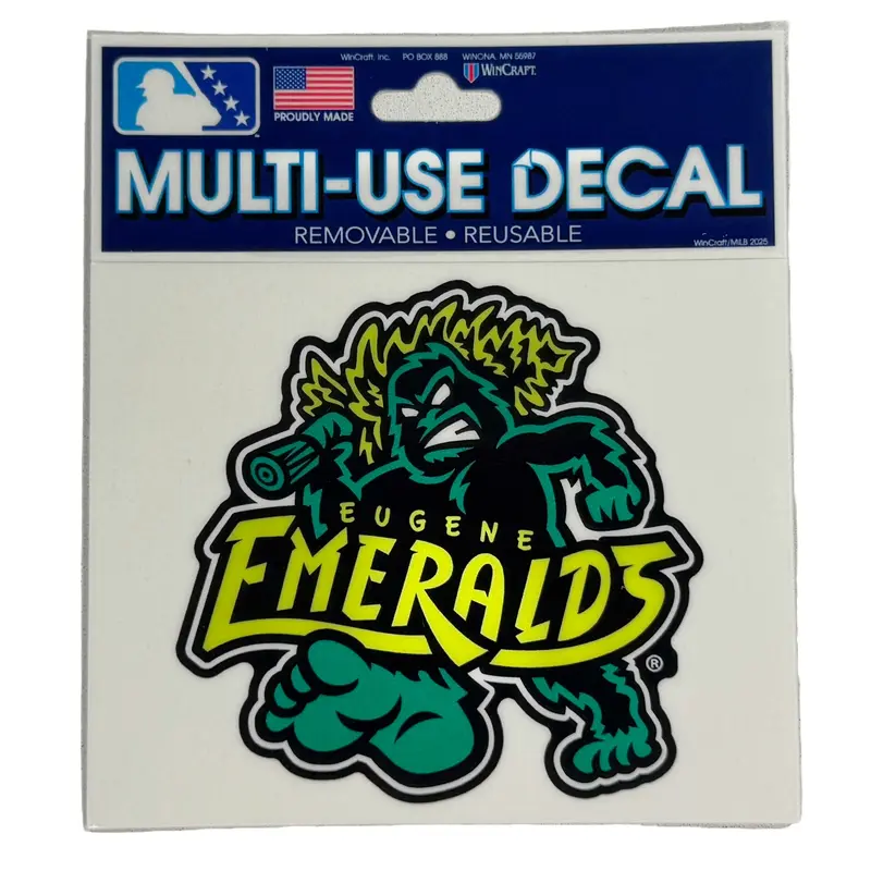 Eugene Emeralds WinCraft Primary Sasquatch Decal