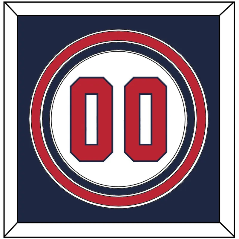 United States Baseball Number - 2020/2021 Olympics Home White - Triple Mat 2