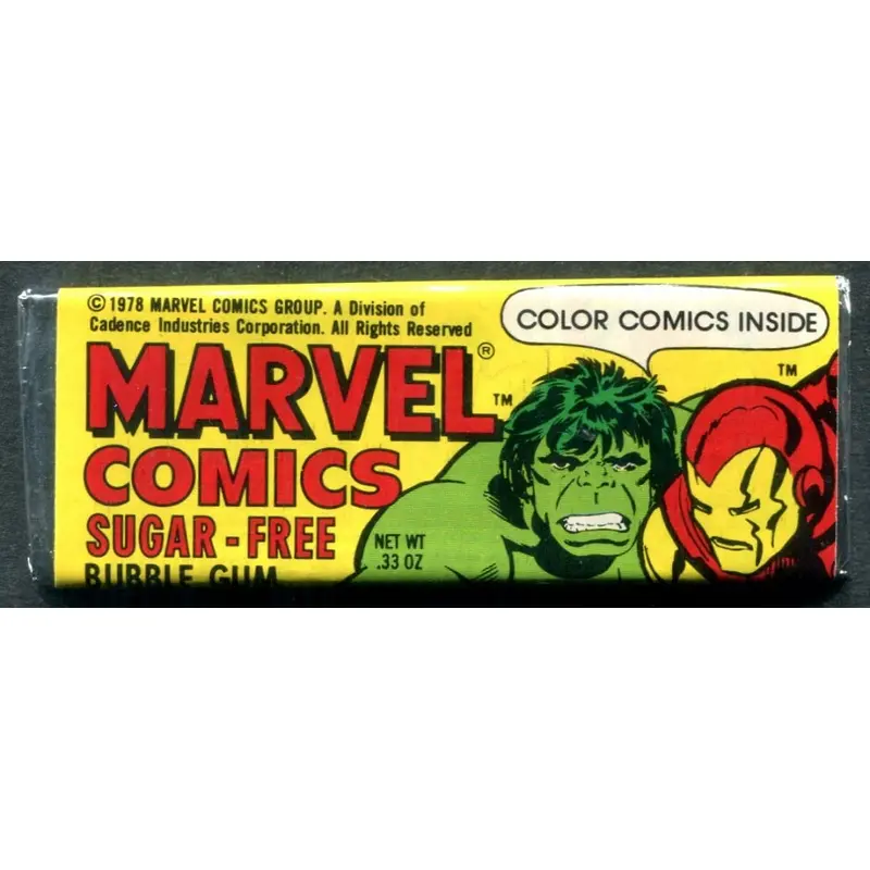 1978 Topps Marvel Marvel Comics Sugar Free Gum Pack