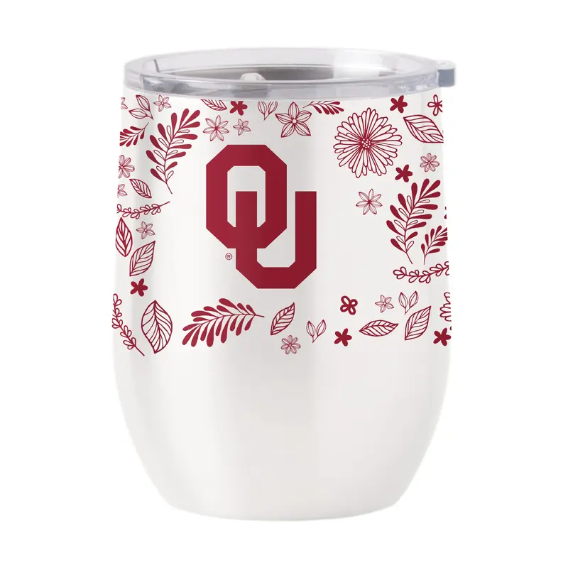 Oklahoma 16oz Botanical Stainless Curved Beverage