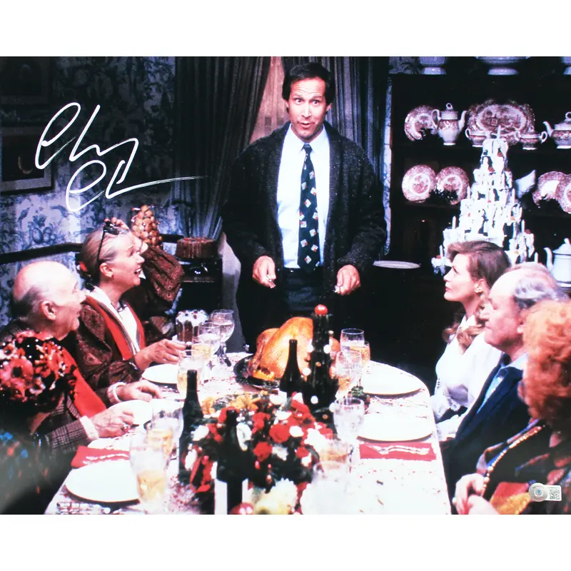 Chevy Chase Christmas Vacation Authentic Signed 16x20 Photo BAS Wit #WM90413
