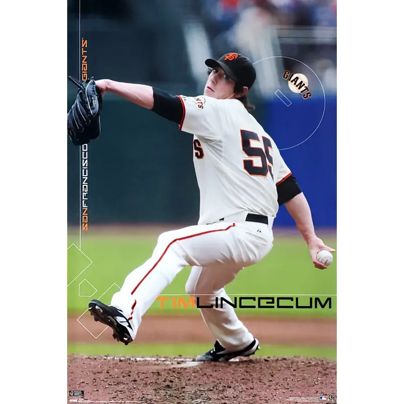 Tim Lincecum "Action" San Francisco Giants MLB Action Poster - Costacos 2009