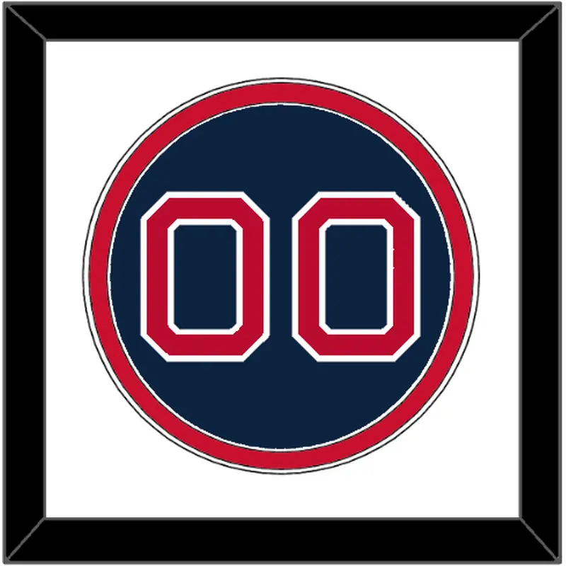 Boston Number - Alternate Road Blue - Double Mat 1