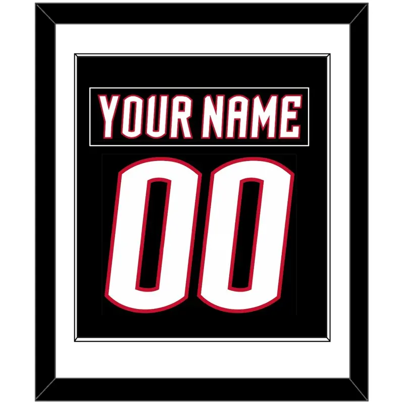 Buffalo Nameplate & Number (Back) Combined - Alternate Black - Single Mat 1