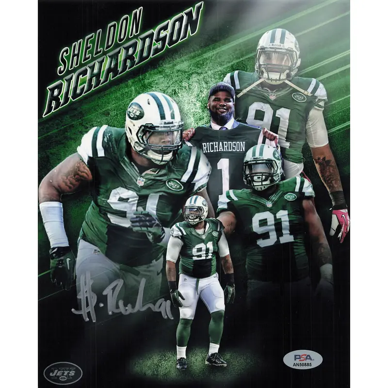 Sheldon Richardson signed 8x10 photo PSA/DNA New York Jets Autographed