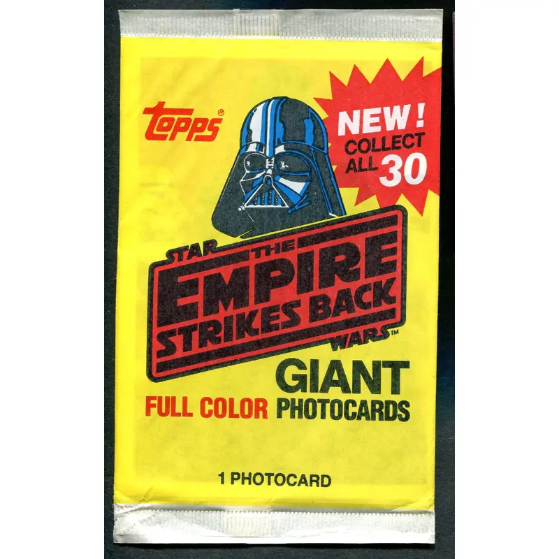 1980 Topps Empire Strikes Back Giant 5x7 Photo Unopened Pack