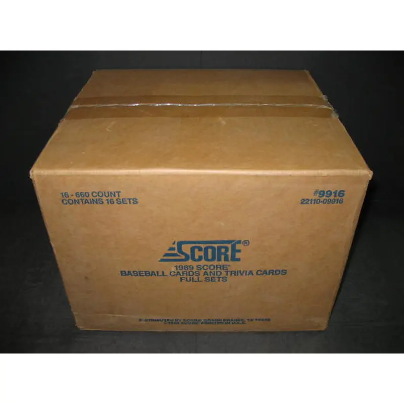 1989 Score Baseball Factory Set Case (16 Sets)