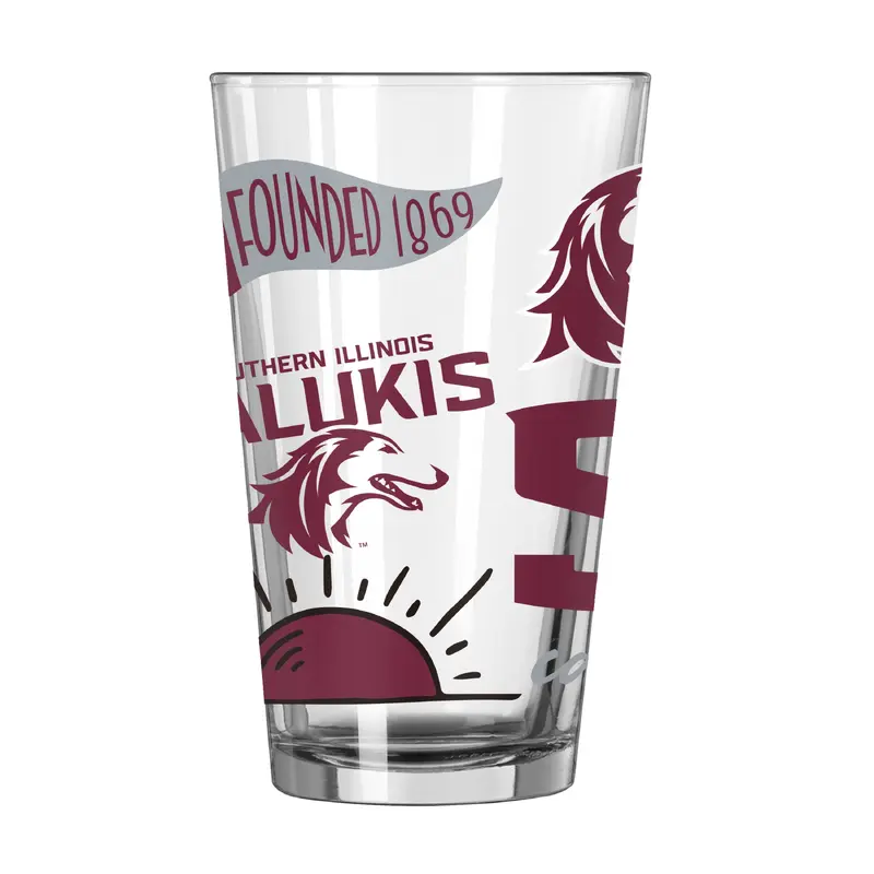 Souther Illinois 16oz Native Pint Glass