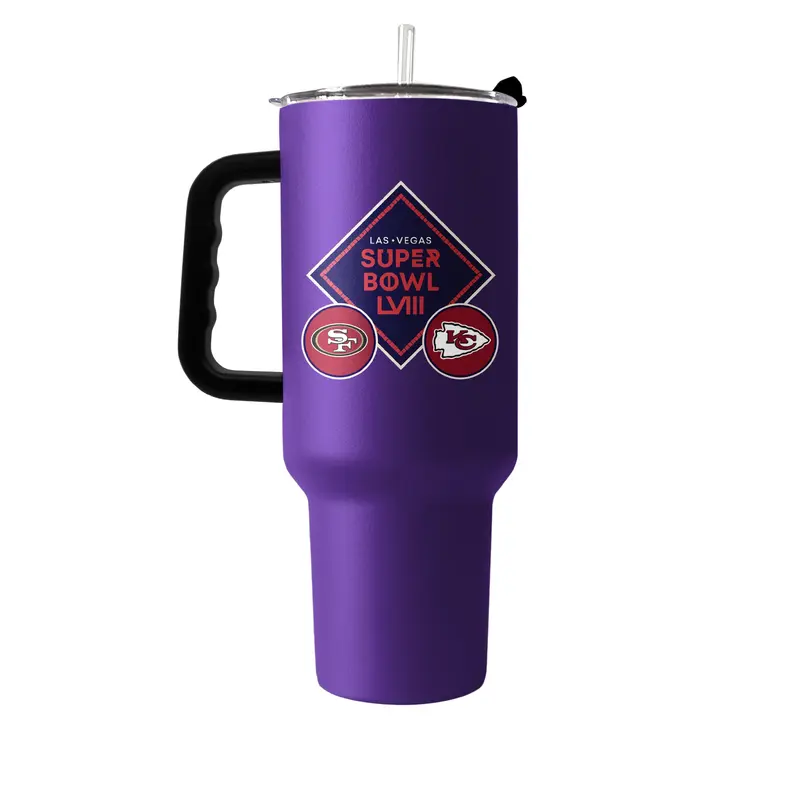 Super Bowl 58 40oz Dueling Powder Coat Tumbler
