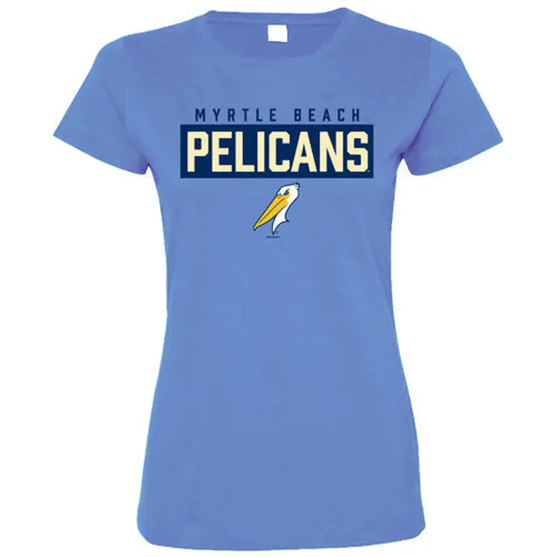 Myrtle Beach Pelicans Bimm Ridder Ladies Carolina Blue Isner Tee