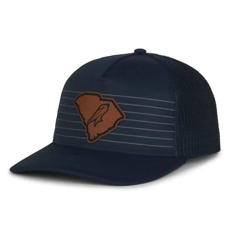 Myrtle Beach Pelicans Outdoor Cap Navy SC Leather Patch Adjustable Cap
