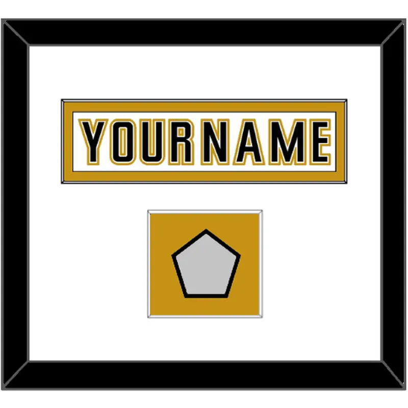 Anaheim Nameplate & Stanley Cup Finals Patch - Road White (2006-2014) - Single Mat 1