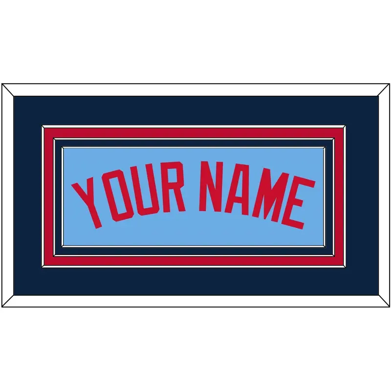 Minnesota Name - Alternate Light Blue - Triple Mat 2