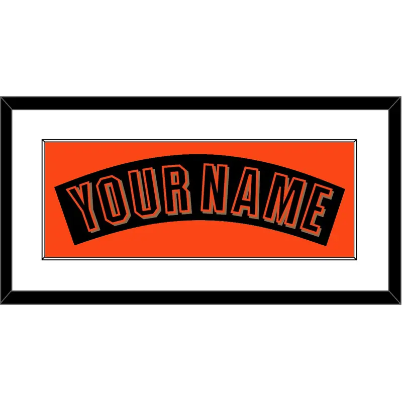 San Francisco Nameplate - Alternate Black (2001-2002) - Single Mat 1