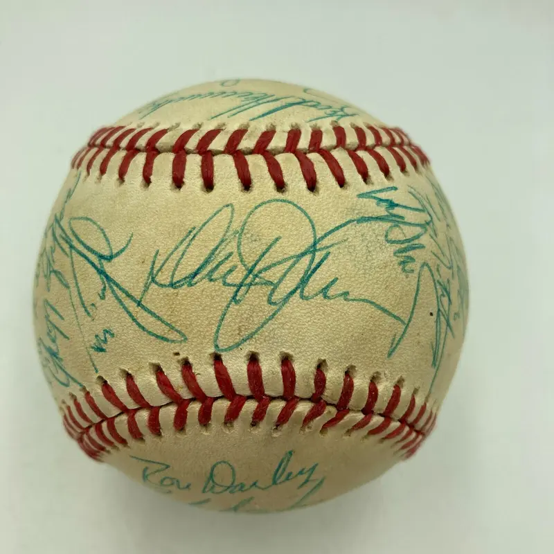 1987 New York Mets Team Signed National League Baseball 29 Sigs Gary Carter