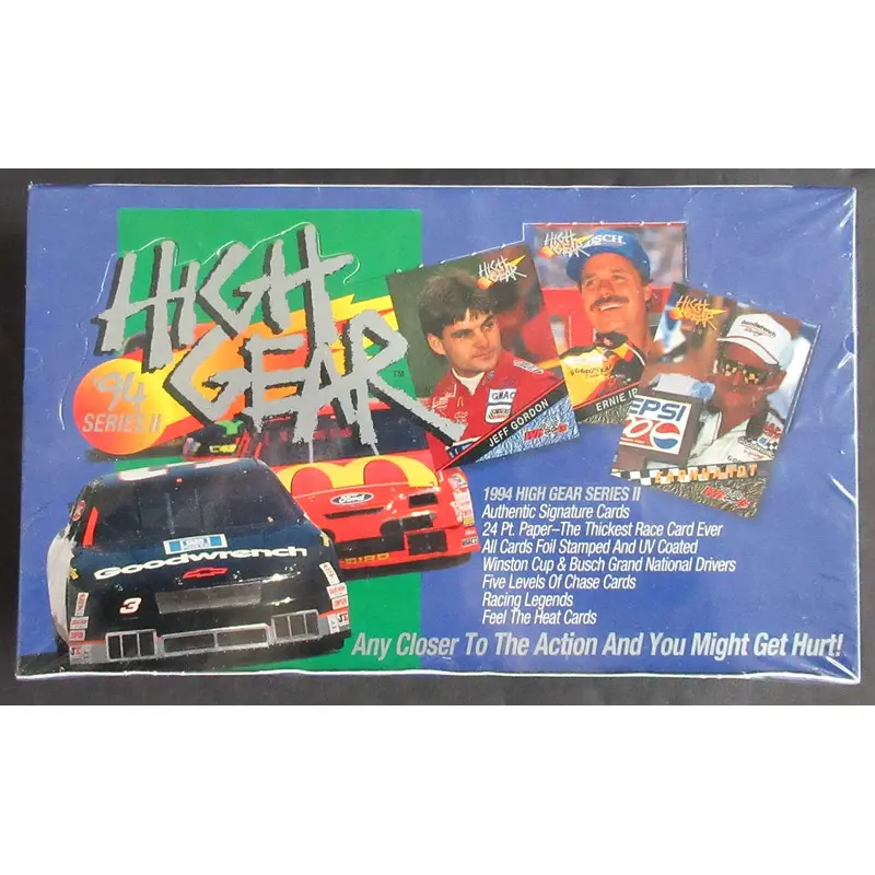 1994 Wheels High Gear Racing Race Cards Series 2 Box (24/6)